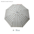 Triangular Pattern Pongee Fabric Manual Open Three -Folding Umbrella with Customized
